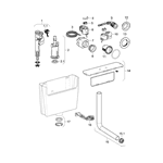 Browse toilet spares diagrams by manufacturer