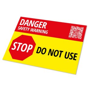 Atom Danger Safety Label (AT-LBG10P-10) - main image 1