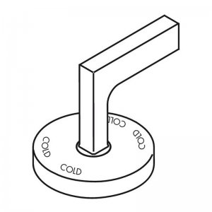Axor Citterio cold water handle - chrome (39093000) - main image 1