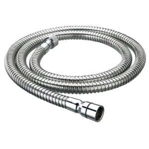 Bristan 1.25m Cone to Nut Shower Hose - 8mm Bore - Chrome (HOS 125CN01 C) - main image 1