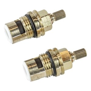 Crosswater Hot & Cold Cartridges for Belgravia Basin Tap - Pair (57BLSP002) - main image 1