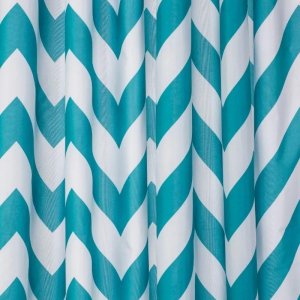 Croydex Aqua Chevron Textile Shower Curtain (AF290416H) - main image 1