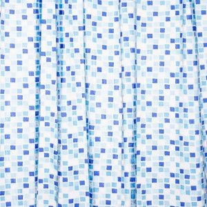 Croydex Blue Mosaic Shower Curtain (AE543424) - main image 1