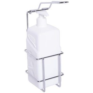 Croydex Elbow Operated Soap Dispenser - White/Silver (QM896741) - main image 1