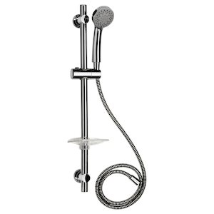 Croydex Essentials Shower Set/Shower Rail Set - 3 Spray - Chrome (AM169341) - main image 1