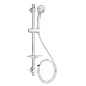 Croydex Essentials Shower Set/Shower Rail Set - 3 Spray - White (AM169322) - main image 1