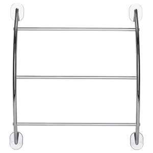 Croydex Flexi-Fix Britannia Curved Towel Rack - Chrome (QM261641) - main image 1