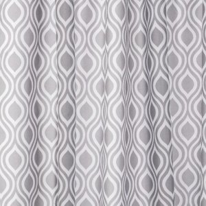 Croydex Grey Medallion Textile Shower Curtain (AF290231H) - main image 1
