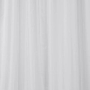 Croydex Hygiene 'N' Clean Plain Textile Shower Curtain - White (AF286822H) - main image 1
