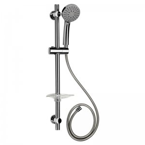 Croydex Maxi Shower Set/Shower Rail Set  - 4 Spray - Chrome (AM169441) - main image 1