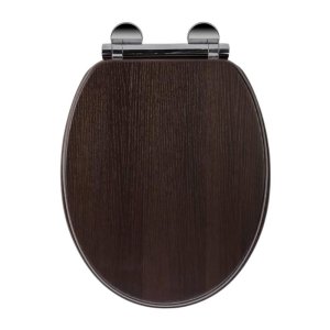 Croydex Montoro Walnut Effect Flexi-Fix Toilet Seat (WL602677H) - main image 1