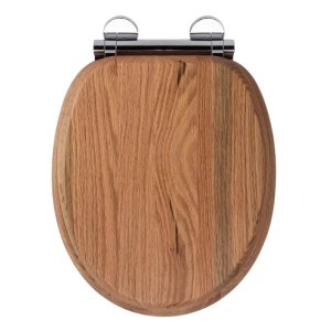 Croydex Rutland Flexi-Fix Toilet Seat - Solid Oak (WL602376H) - main image 1