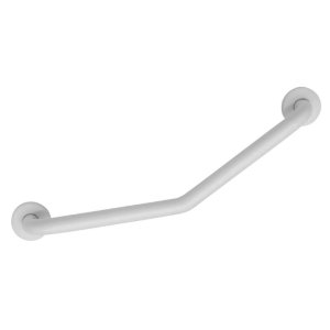 Croydex Stainless Steel Angled Grab Bar - White (AP501322) - main image 1