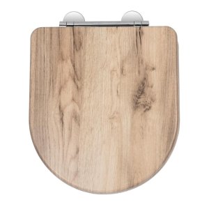 Croydex Varese Flexi-Fix Wood Toilet Seat - Grey Oak Effect (WL610131H) - main image 1