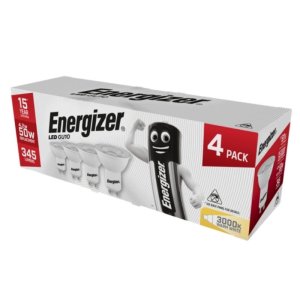 Energizer GU10 370lm Light Bulb - Warm White - 4 Pack (S14425) - main image 1