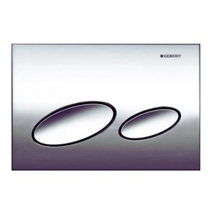 Geberit Kappa20 Dual Flush Plate - Gloss Chrome (115.228.21.1) - main image 1