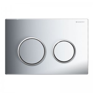 Geberit Omega20 dual flush plate - bright chrome (115.085.KH.1) - main image 1