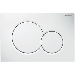 Geberit Sigma01 dual flush plate - alpine white (115.770.11.5) - main image 1