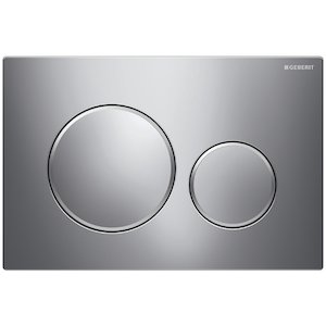 Geberit Sigma20 dual flush plate - brushed/matt chrome (115.882.KH.1) - main image 1