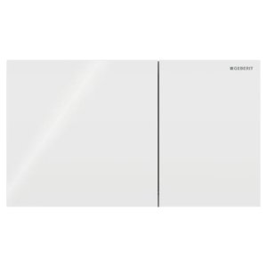Geberit Sigma70 Flush Plate - White Glass (242.813.SI.1) - main image 1