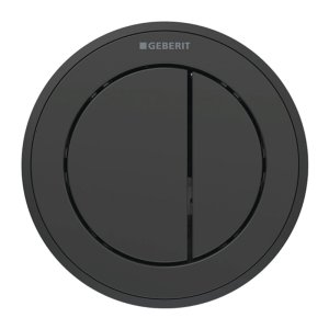 Geberit Type 10 Pneumatic Dual Flush Button - Furniture Actuator - Matt Black (116.057.DW.1) - main image 1