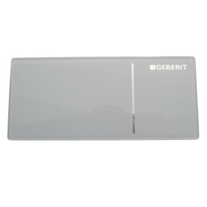 Geberit Type 70 Remote Flush Plate Actuator - Glass/White - Front Section Only (242.957.SI.1) - main image 1