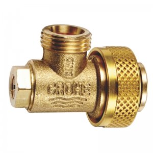 Grohe Dal cistern inlet coupling isolation valve (42235000) - main image 1