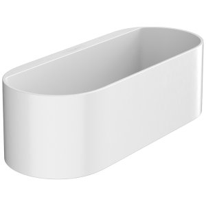 Hansgrohe WallStoris Deep Storage Basket - Matt White (27912700) - main image 1