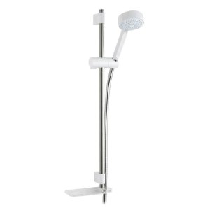 Mira Beat Shower Fittings Kit/Shower Rail Set - White/Chrome (2.1703.015) - main image 1