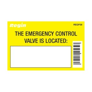 Regin Gas Valve Location Sticker - 8 Per Pack (REGP39) - main image 1