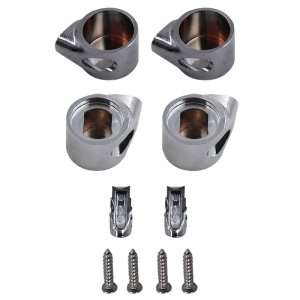 Roca Replacement Soft Close Toilet Seat Hinge End Caps - Chrome (AI0001100R) - main image 1