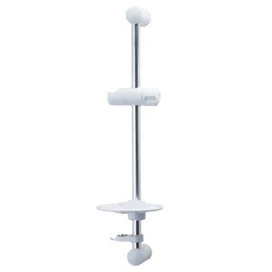 Triton Aaron Shower Riser Rail - Chrome/White (TSKAAROWC) - main image 1