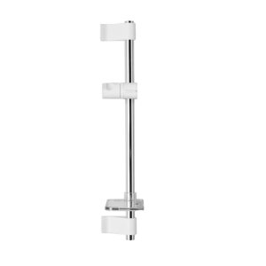 Triton Corner Shower Riser Rail - White/Chrome (GACORNF1) - main image 1