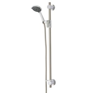 Triton Inclusive Care Shower Rail Kit With Grab Riser Rail - 940mm - Chrome/White (GAOMDGF1) - main image 1
