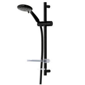 Triton Kian-8000 Series Slender Shower Rail Kit - Matte Black (TSKFKIA8000BLK) - main image 1