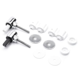 Twyford Alcona Soft Close Toilet Seat Hinges - Chrome (99318000) - main image 1