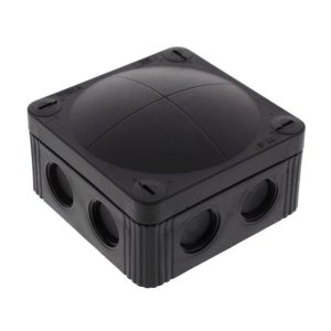 Wiska Combi IP66/IP67 32A Junction Box - Black (308/5 BLACK) - main image 1