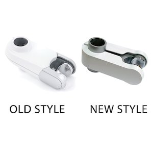 Aqualisa 25mm shower head holder - white/chrome (215033) - main image 2