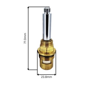 Bristan CD Tap Cartridge - Chrome - Pair (310V10146CP) - main image 2