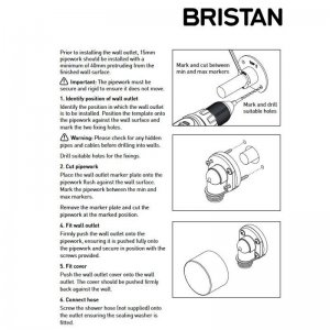 Bristan Fast Fit Wall Outlet - Chrome (WO6 C) - main image 2