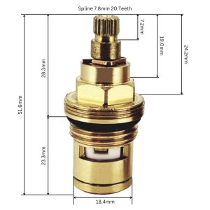 Bristan flow cartridge - pair (2998827000) - main image 2