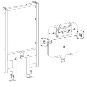 Cistern Tank Clip for Slimline Cistern/Frame (ABSP-20-0104) - main image 2