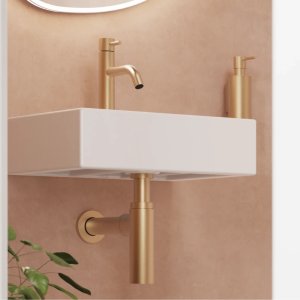 Crosswater Tall Bottle Trap - Brushed Brass (BTR0402F_V2) - main image 2