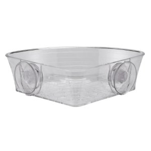 Croydex Press 'N' Lock Corner Basket - Clear (PA120832) - main image 2