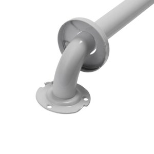 Croydex Stainless Steel Angled Grab Bar - White (AP501322) - main image 2