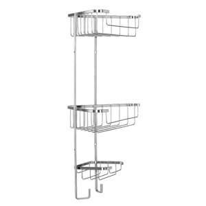 Croydex Three Tier Corner Basket - Chrome (QM262841) - main image 2