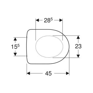 Geberit Selnova Toilet Seat - White (500.331.01.1) - main image 2