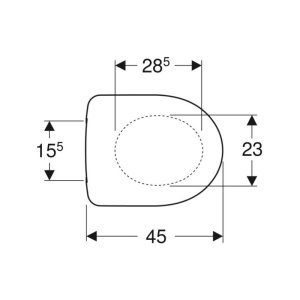 Geberit Selnova Toilet Seat - White (500.333.01.1) - main image 2