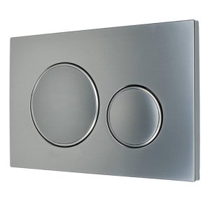 Geberit Sigma20 Dual Flush Plate - Brushed/Polished Stainless Steel (115.882.SN.1) - main image 2