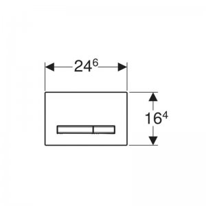 Geberit Sigma50 2019 flush plate - brushed chrome (115.788.GH.2) - main image 2